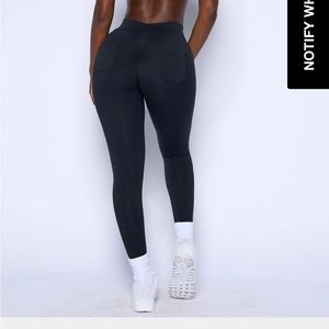 Pchee bum black scrunch butt leggings